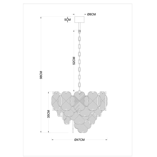 Подвесная люстра Arte Lamp Mallika A4077LM-6GO Подвесная люстра Arte Lamp Mallika A4077LM-6GO