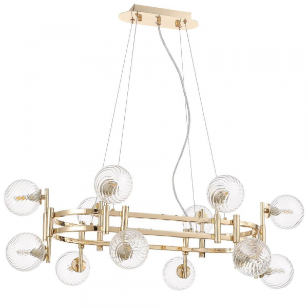 Подвесная люстра Crystal Lux Luxury SP12L Gold Подвесная люстра Crystal Lux Luxury SP12L Gold