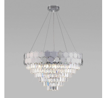 Подвесная люстра Eurosvet Ariana 10124/8 хром/прозрачный хрусталь Strotskis Smart