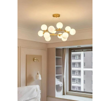 Люстра подвесная Alfa Light F2024-15 E27*12 Медный цвет