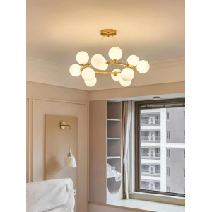 Люстра подвесная Alfa Light F2024-15 E27*12 Медный цвет