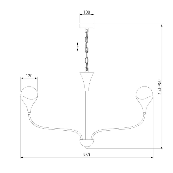 Подвесная люстра Eurosvet Calyx 60169/8 никель Подвесная люстра Eurosvet Calyx 60169/8 никель