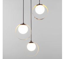 Подвесная люстра Eurosvet Dublin 50205/3 черный/бронза