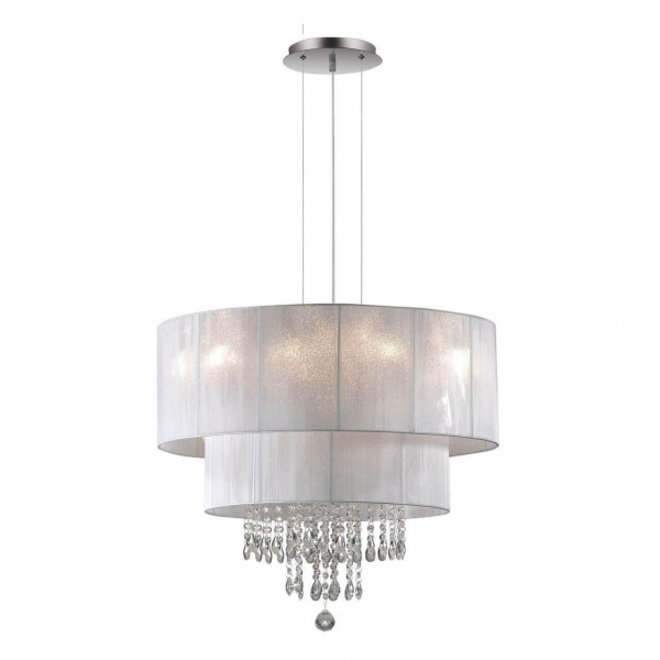 Подвесная люстра Ideal Lux Opera SP6 Bianco 068299 Подвесная люстра Ideal Lux Opera SP6 Bianco 068299