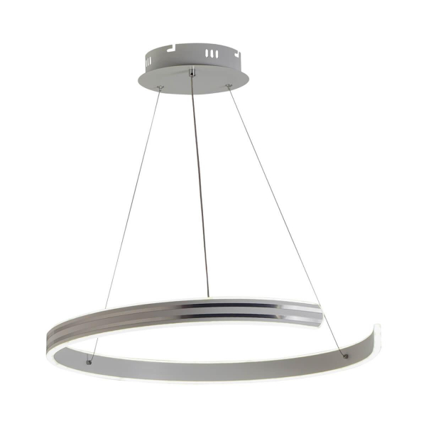 Подвесная светодиодная люстра Profit Light 6039/1 WHT+CHR Подвесная светодиодная люстра Profit Light 6039/1 WHT+CHR