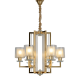 Подвесная люстра Lumina Deco Manhattan LDP 8012-6 F.GD