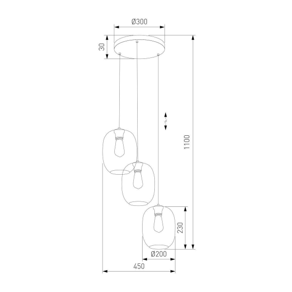 Подвесная люстра TK Lighting 5973 Elio Подвесная люстра TK Lighting 5973 Elio