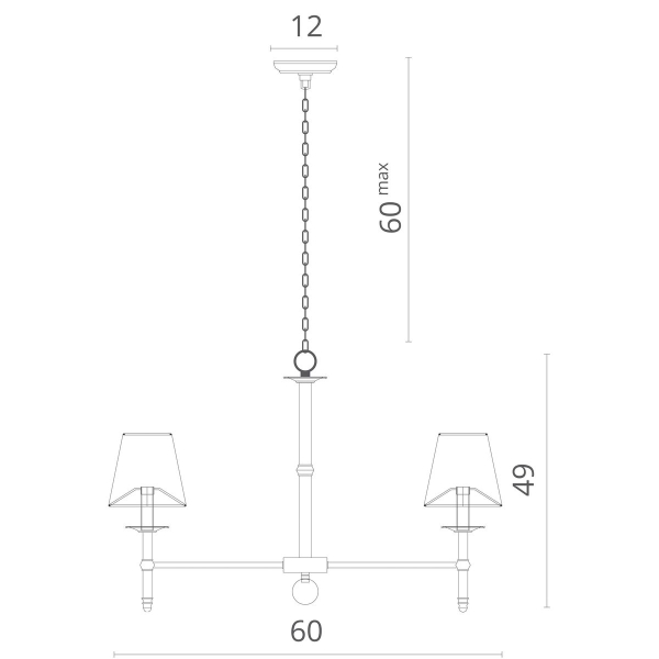 Подвесная люстра Divinare Candela 1162/01 LM-5