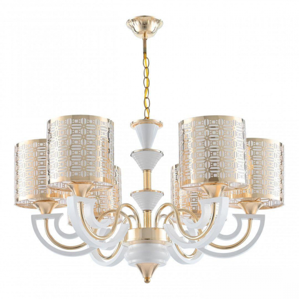 Подвесная люстра Arte Milano Florentia-8857 308857/6 Wh/Gd Подвесная люстра Arte Milano Florentia-8857 308857/6 Wh/Gd