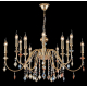 Подвесная люстра Crystal Lux MERCEDES SP6+6 GOLD/COLOR