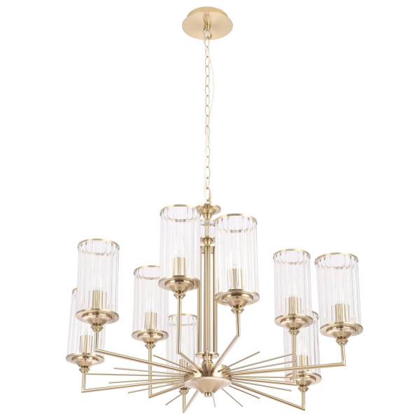 Подвесная люстра Crystal Lux Gloria SP9 Brass