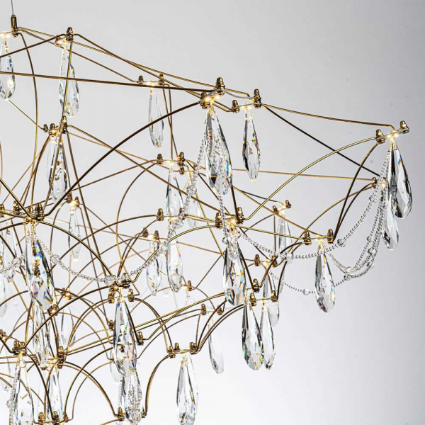 Подвесная светодиодная люстра Modelux Premium ML.5602.1200P BS