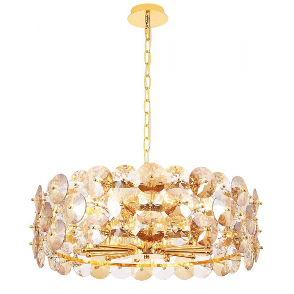 Подвесная люстра Crystal Lux Crystal SP12 Chrome SP12 Gold Подвесная люстра Crystal Lux Crystal SP12 Chrome SP12 Gold