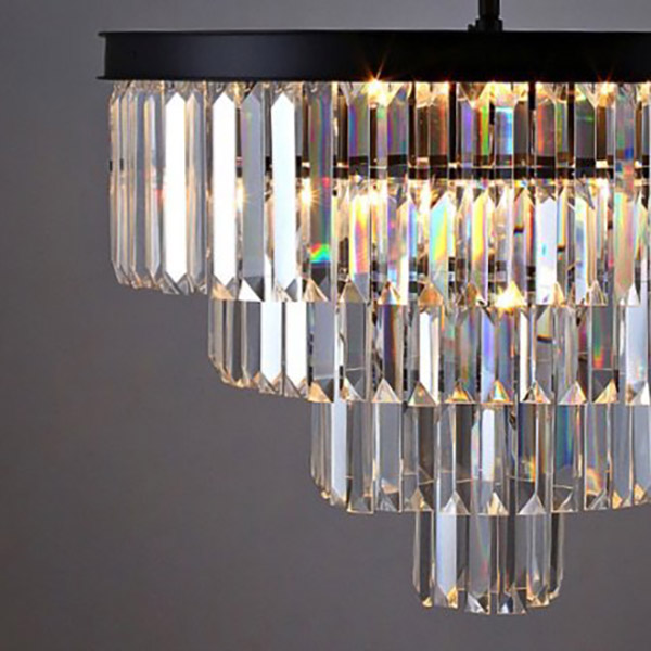 Подвесная люстра Imperium Loft Rh 1920S Odeon Clear Glass Fringe Chandelier D110 213688-22