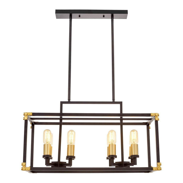 Подвесная люстра Lumina Deco Waldorf LDP 1140-8 BK+MD Подвесная люстра Lumina Deco Waldorf LDP 1140-8 BK+MD