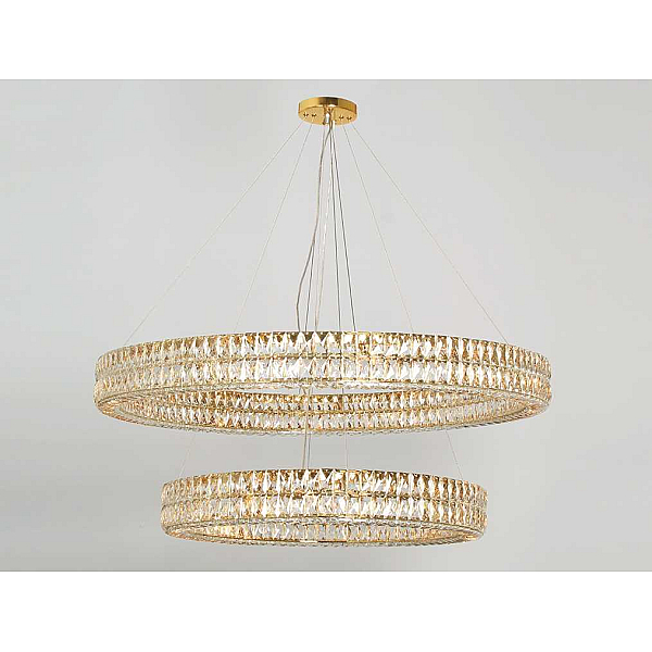 Вертикальная композиция Newport 8550 из двух колец золото №175 S8550_175G