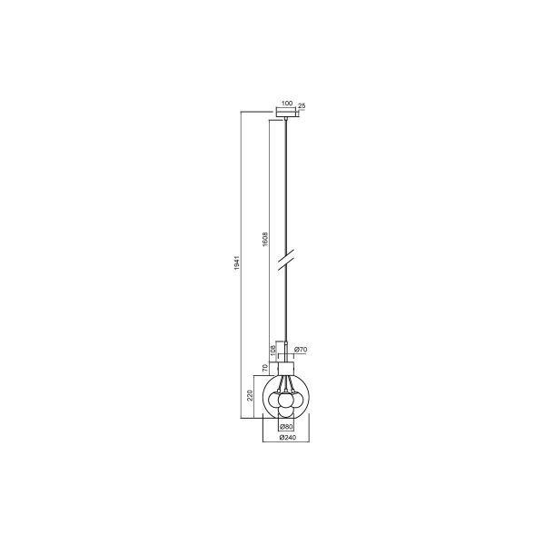 Подвесная люстра Vele Luce Caramella VL5904P35 Подвесная люстра Vele Luce Caramella VL5904P35