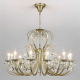 Подвесная люстра Eurosvet Alda 3305/12 латунь/прозрачный хрусталь Strotskis a072112