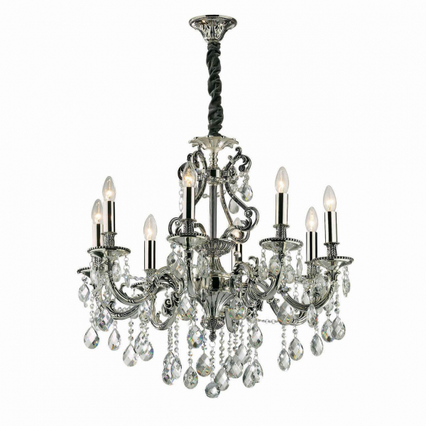 Подвесная люстра Ideal Lux Gioconda SP8 Argento 044934 Подвесная люстра Ideal Lux Gioconda SP8 Argento 044934