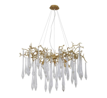 Подвесная люстра Crystal Lux Reina SP8 D1000 Gold Pearl