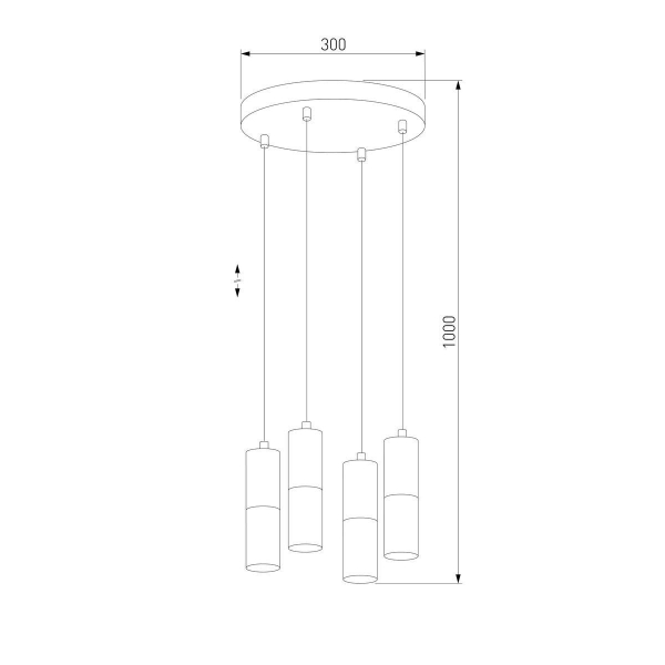 Подвесная люстра TK Lighting 4354 Elit White Подвесная люстра TK Lighting 4354 Elit White