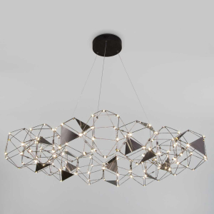 Подвесная светодиодная люстра Eurosvet Uma 90369/15 черный жемчуг