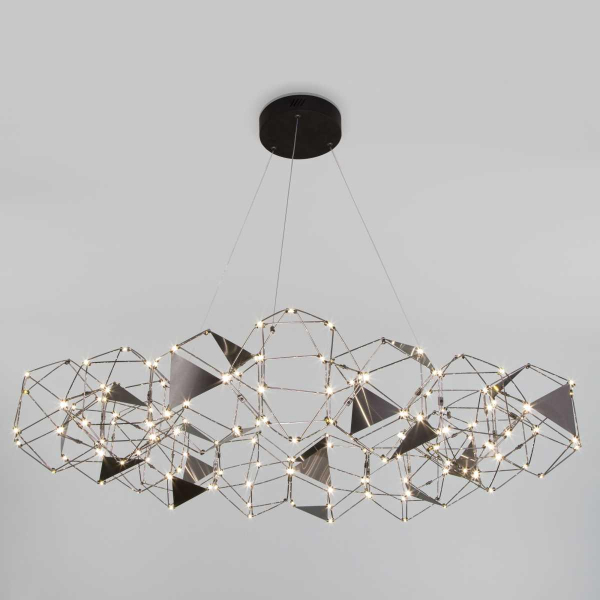 Подвесная светодиодная люстра Eurosvet Uma 90369/15 черный жемчуг