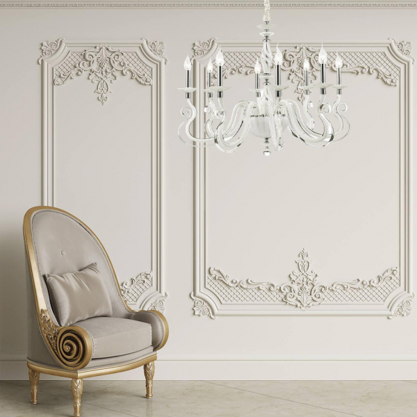 Подвесная люстра Divinare Milano 8825/03 LM-8 Подвесная люстра Divinare Milano 8825/03 LM-8