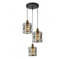 Подвесная люстра IMEX MD.78778-3-P BK+AB