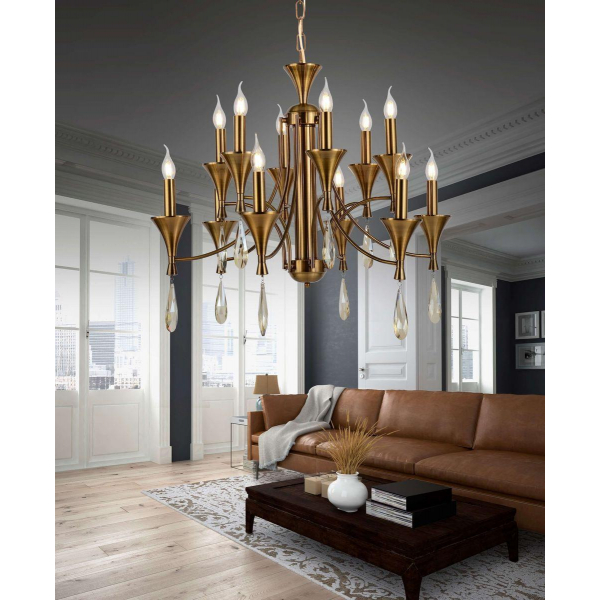 Подвесная люстра Lumina Deco Libero LDP 1230-12 MD Подвесная люстра Lumina Deco Libero LDP 1230-12 MD