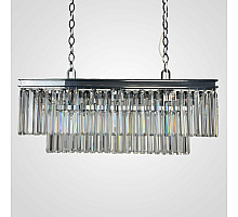 Подвесная люстра Imperium Loft Rh 1920S Odeon Clear Glass Fringe Chrome 228792-22