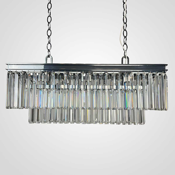 Подвесная люстра Imperium Loft Rh 1920S Odeon Clear Glass Fringe Chrome 228792-22