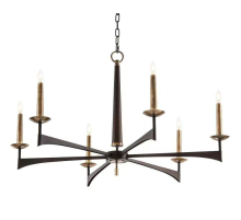 Люстра подвесная Alfa Light F1124-02 D750*H690 BK+COPEER