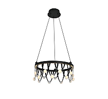 Люстра подвесная Alfa Light F3924-82 BLACK 47W Φ45*H15 0