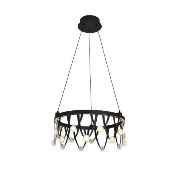 Люстра подвесная Alfa Light F3924-82 BLACK 47W Φ45*H15 0