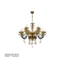 Подвесная люстра iLamp Asia 61081-8+4 BR