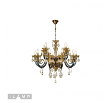 Подвесная люстра iLamp Asia 61081-8+4 BR