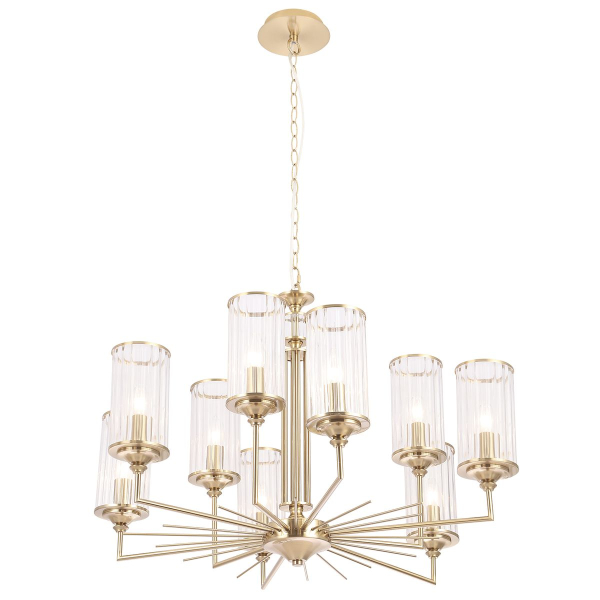 Подвесная люстра Crystal Lux Gloria SP9 Brass