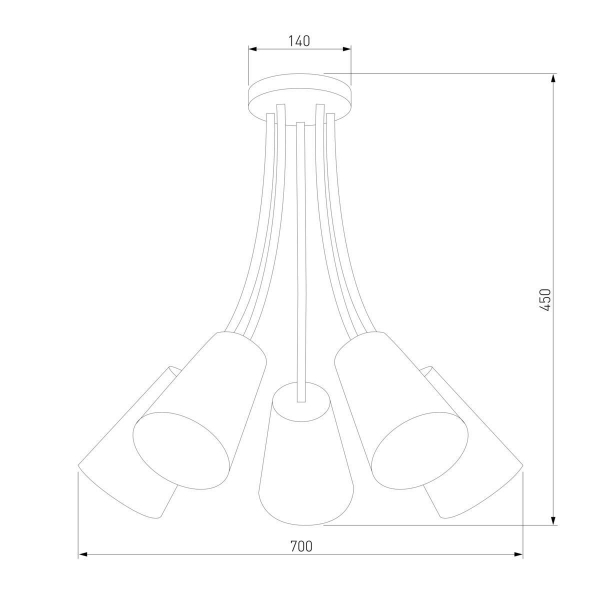 Потолочный светильник TK Lighting 2107 Wire Colour Потолочный светильник TK Lighting 2107 Wire Colour