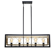 Подвесная люстра Indigo Era 10003/5R Black V000067