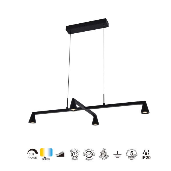 Подвесная люстра Mantra Africa 9410