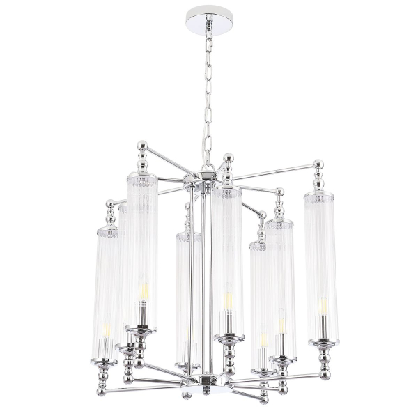 Подвесная люстра Crystal Lux Tomas SP8 D650 Chrome