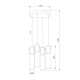 Подвесная люстра TK Lighting 3259 Look Graphite