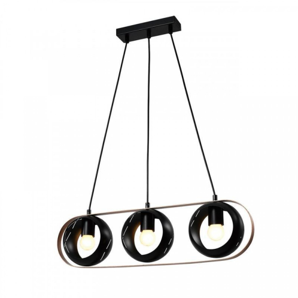 Подвесная люстра IMEX Rolf MD.21744-3-P-BK+CP Подвесная люстра IMEX Rolf MD.21744-3-P-BK+CP