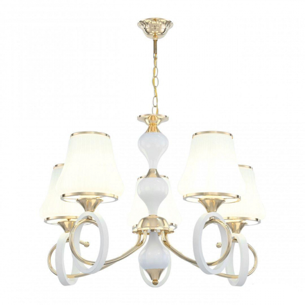 Подвесная люстра Arte Milano Florentia-2387 302387/5 Wh/Gd Подвесная люстра Arte Milano Florentia-2387 302387/5 Wh/Gd