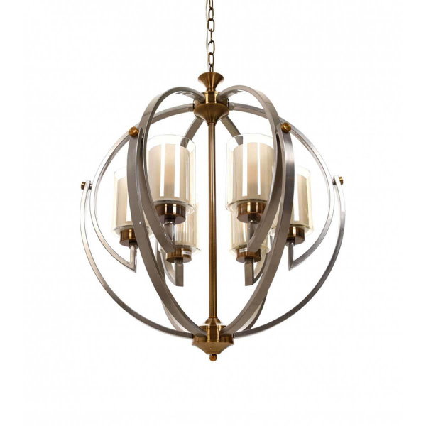 Подвесная люстра Lumina Deco Bergen LDP 1232-6 SN+MD Подвесная люстра Lumina Deco Bergen LDP 1232-6 SN+MD