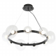 Подвесная светодиодная люстра Crystal Lux Bosque SP9 Black/Transparent