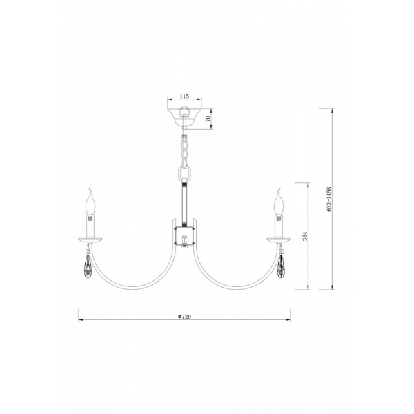 Подвесная люстра Freya Forte FR1006PL-08N