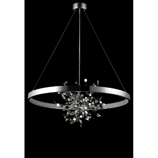 Подвесная люстра Crystal Lux GARDEN SPLED+4 D800 CHROME Подвесная люстра Crystal Lux GARDEN SPLED+4 D800 CHROME