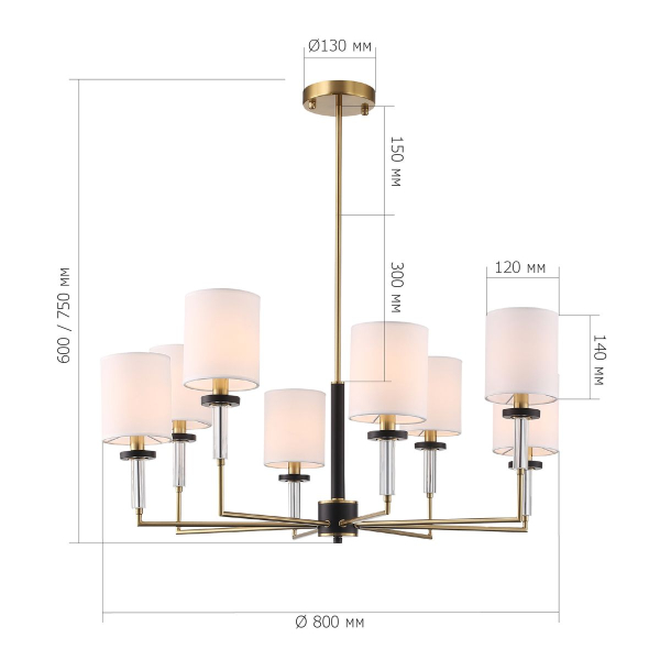 Подвесная люстра ST Luce Veritas SL1404.303.08